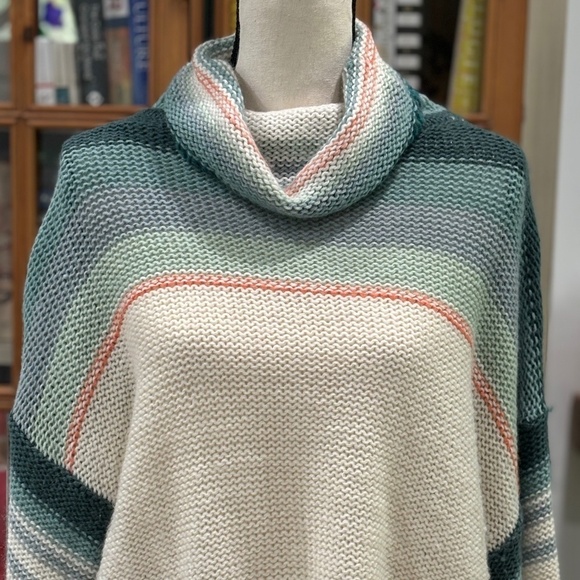 Anthropologie Courtney Ombre Cowl Neck Sweater, Size Medium - Picture 2 of 13